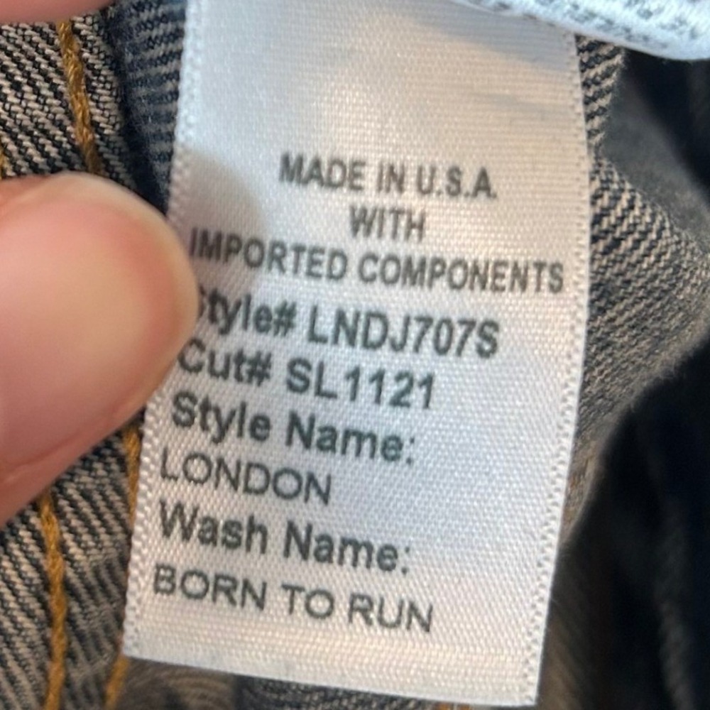 SLVRLAKE London Jeans 28 Born to Run High Rise Straight Leg Premium Denim USA - Picture 14 of 14